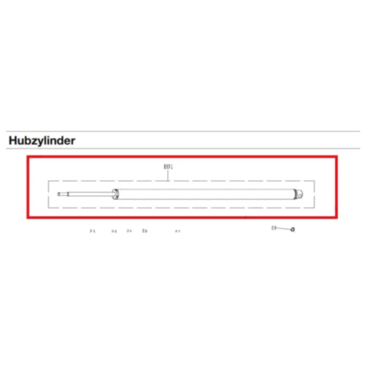 HYDRAULIKZYLINDER für 4-Säulenbühne JMP FOX 5500 AMS