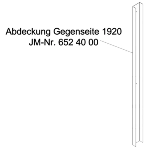 Abdeckung Gegenseite 1920 mm für: JMP Fox 4000 H