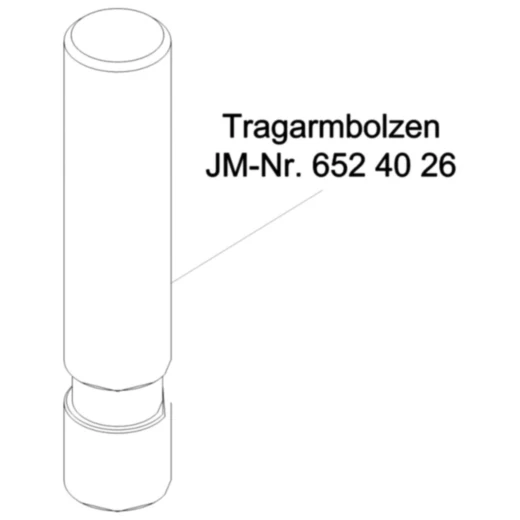 Tragarmbolzen für JMP Fox 4000 H