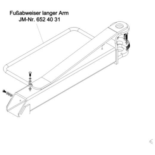 Fußabweiser für JMP Fox 4000 H