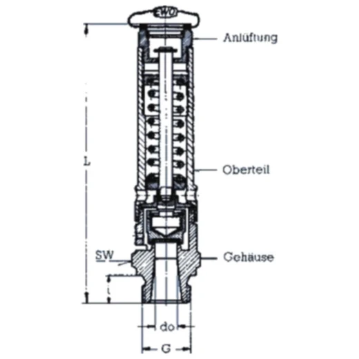 Sicherheitsventil R3/8 16 bar für Druckbehälter_0