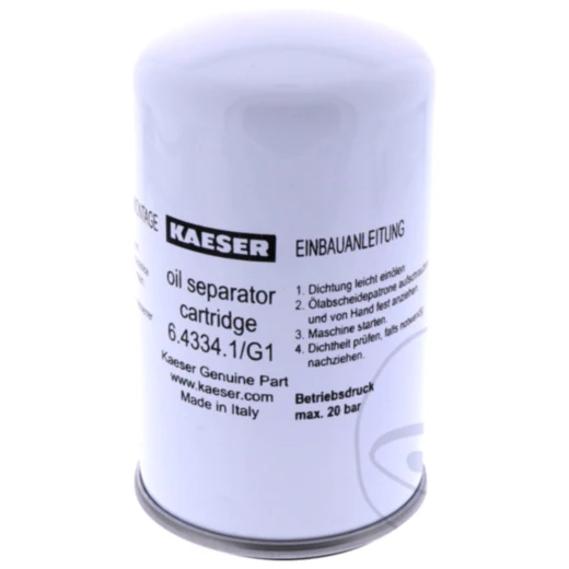 OELABSCHEIDEPATRONE für Schraubenkompressoren Kaeser 76X131 mm