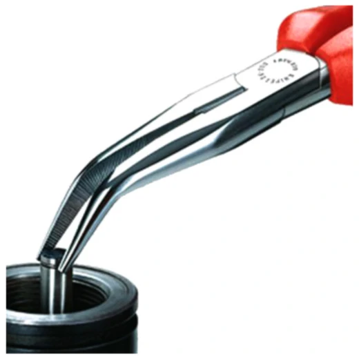 Knipex Flachrundzange gebogen 200 mm mit Kunststoffgriffen_0