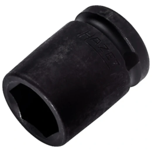Hazet 6-Kant Kraft-Stecknuss 1/2 Zoll, 19 mm Länge für Schlagschrauber