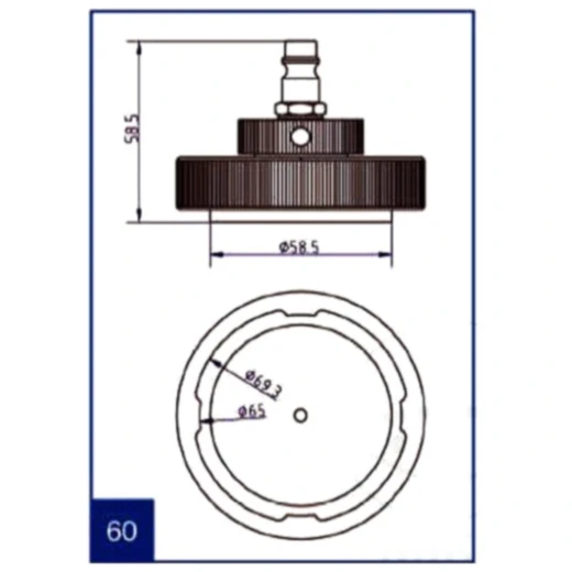 Stierius Anschlussdeckel Nr. 60 für Bremsenfüll- und Entlüftergeräte