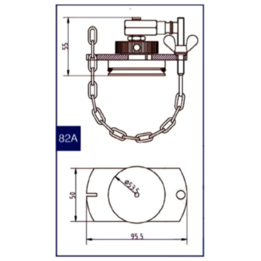 Anschlussdeckel Nr. 82 A für Bremsenfüll- und Entlüftergeräte