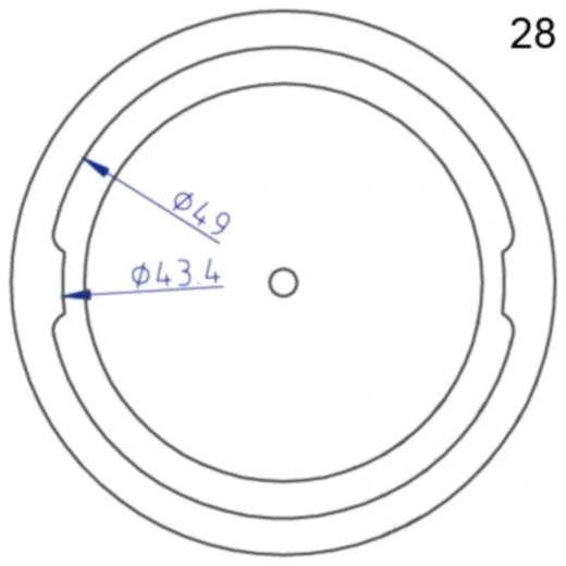 Anschlussdeckel Nr. 28 für Bremsenfüll- und Entlüftergeräte_0