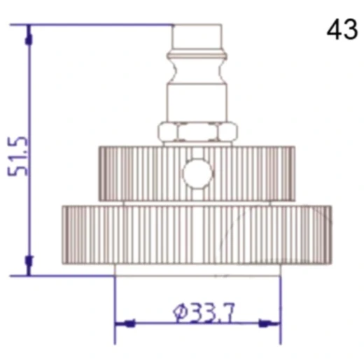 Stierius Anschlussdeckel Nr. 43 für Bremsenfüll- und Entlüftergeräte