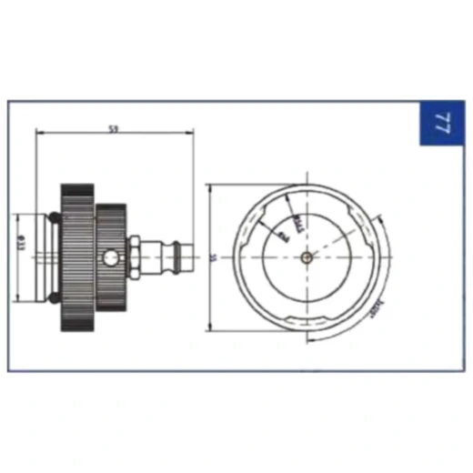 Anschlussdeckel Nr. 77 für Bremsenfüll- und Entlüftergeräte_0