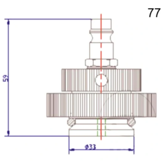 Anschlussdeckel Nr. 77 für Bremsenfüll- und Entlüftergeräte_1