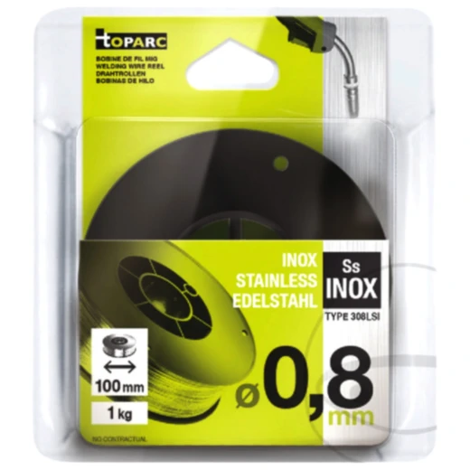 Massivdrahtspule 100 mm für Edelstahl 0.8 mm