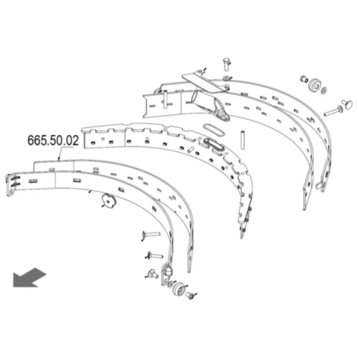 Sauglippe vorne für JMP Rex 350