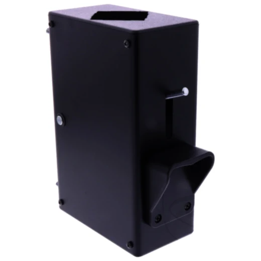 Verstellbox mit Bremse für Scheinwerfereinstellgeräte