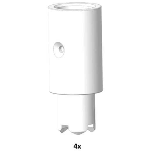 Tragteller Adapter 80 mm für Nussbaum 4 Stück