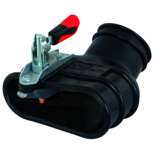 Abgastülle für runde und ovale Auspuffendrohre NW 100 Oval 210X100 mm