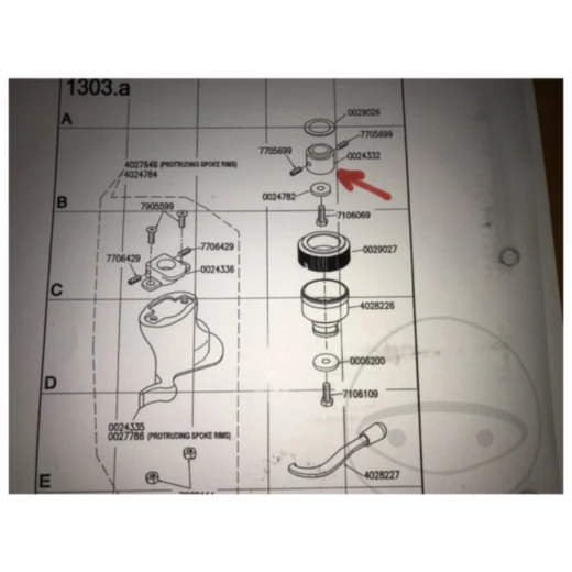 Buchse für Schnellwechselvorrichtung Monty MONTAGEKOPF 0024332