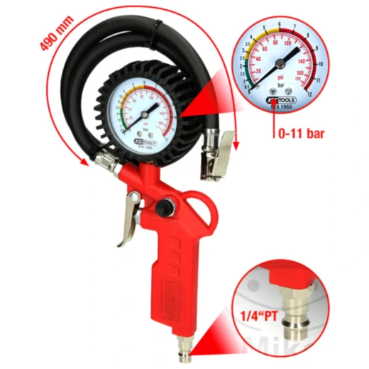 Handreifenfüller 0-11 Bar für Motorräder_0