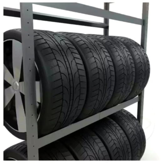 Reifenregal für Motorräder 3 Ebenen verzinkt_1