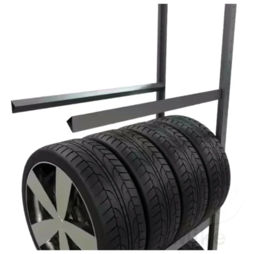 Reifenregal 4 Ebenen für Motorräder 2750X910X436 mm verzinkt_1