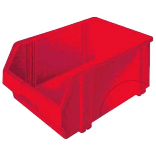 Sichtlagerkasten LK1 rot - stapelbar