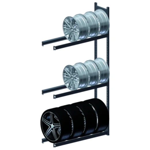 Reifen- und Felgenregal Anbaufeld 2200X2003X400 für Lagerung von Kompletträdern