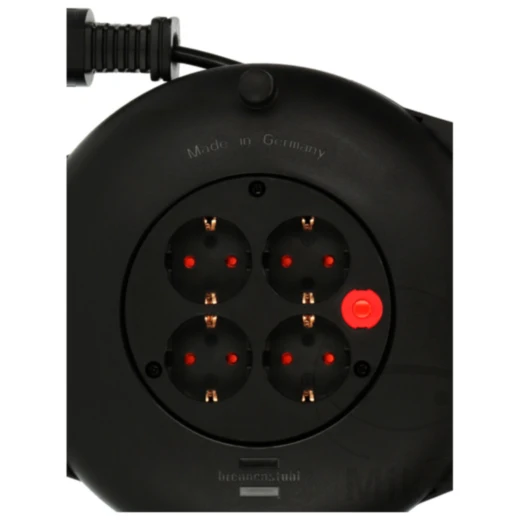 Kabeltrommel 10 Meter mit 4 Steckdosen für Innenbereich_0