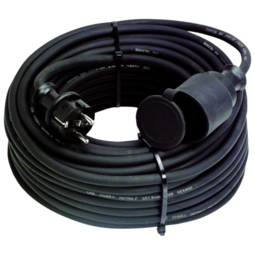 Verlängerungskabel Gummischlauch 230V 10 Meter