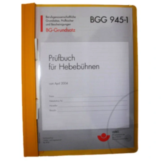Prüfbuch für universelle Hebebühnen