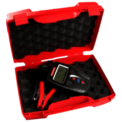 Kunststoff Werkzeugkoffer rot 260x210x76mm mit Schaumstoffeinla