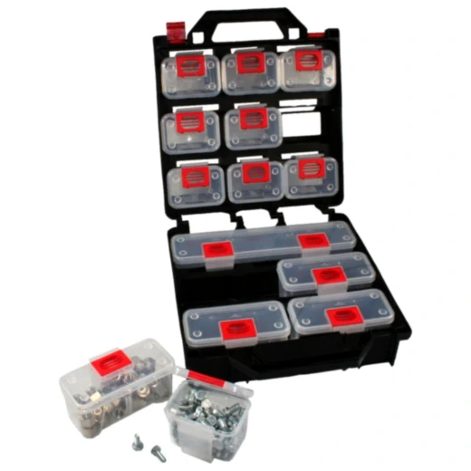 Sortimentskasten im Koffer mit 14 Boxen