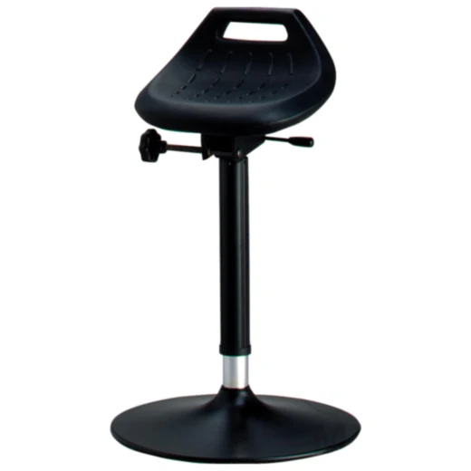 Stehhilfe mit Gasfeder 650-850 mm, Sitzschale und Rundfuß