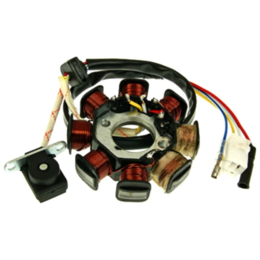 Lichtmaschine Stator 101 Octane 2 Anschlüsse passend für: Baotian BT49QT - 7A1, BT49QT - 10, BT49QT - 12A1