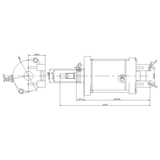 Anlasser JMP passend für: MZ/MUZ Baghira, Mastiff, Aprilia Pega