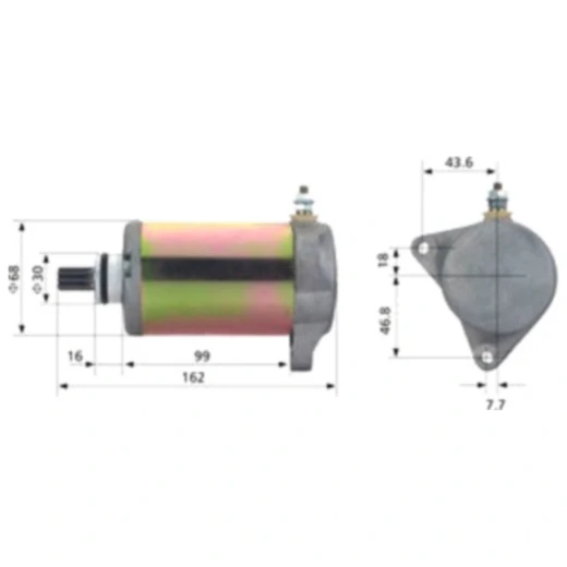 Anlasser für Motorräder - Ersatzteil in Originalqualität 12V