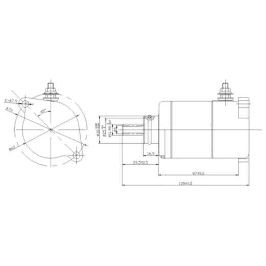 Anlasser JMP passend für: Honda SH, NES, PES_0