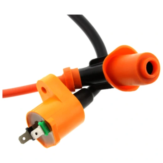 Zündspule mit Zündkerzenstecker JMP High Power passend für: Peugeot Speedfight, Ludix, Vivacity