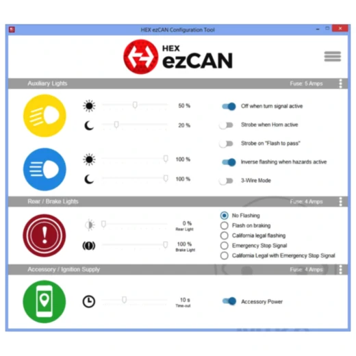 Zubehörmanager Hex ezCAN für KTM und andere Motorräder_2