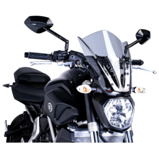 Touringscheibe Puig New Generation für Nakedbike rauchgrau
