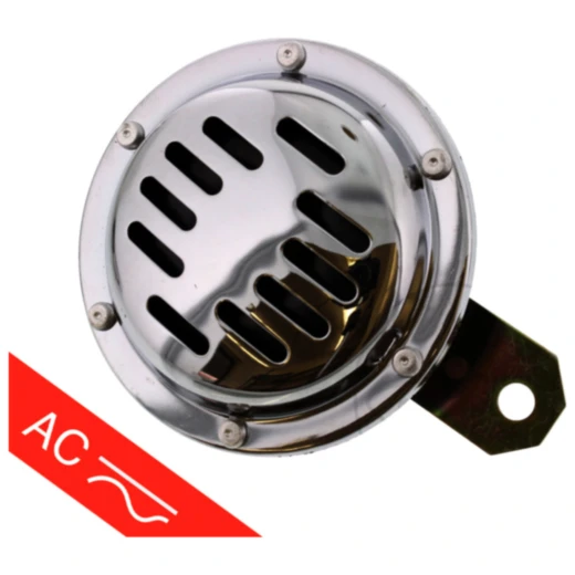 Motorrad Hupe 12V AC JMP chrom 100 mm