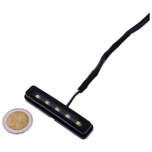 JMP Mini-LED Kennzeichenleuchte schwarz mit Klebebefestigung_0