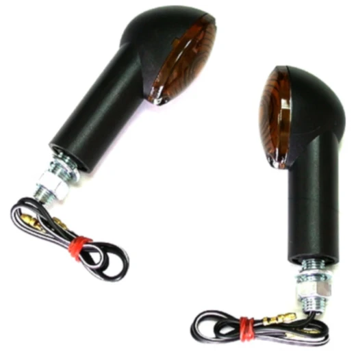 JMP CATEYE Mini Blinker schwarz, lang mit Rauchglas
