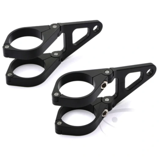 Lampenhalter Daytona 39MM CNC gefräst Aluminium schwarz