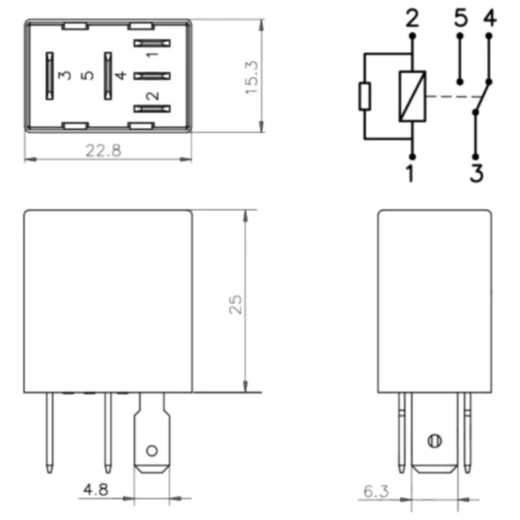 Relais passend für: Benelli Leoncino, BN, TRK 502, Royal Enfiel