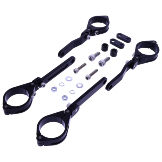 Lampenhalter 39MM verstellbar schwarz