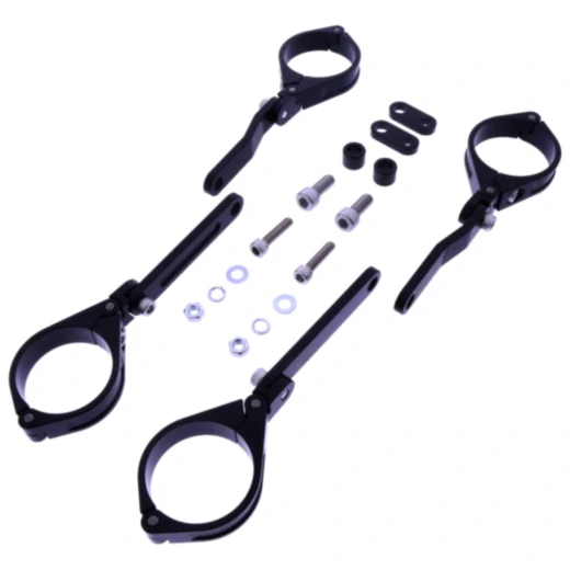 Lampenhalter 49 mm verstellbar schwarz