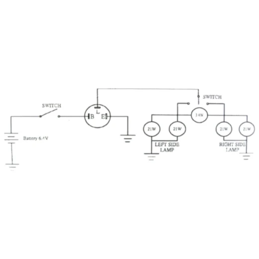 Blinkrelais elektrisch JMP 12V 3 polig passend für: Yamaha DT,