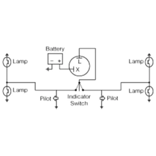 JMP Mechanisches Blinkrelais 6V 2-polig für Motorräder_0