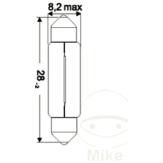 6V3W SV7-8 Lampen für Motorräder_0