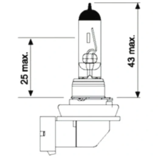 Lampe 12V55W H11 JMP Alternative: 1597871 passend für: Kawasaki