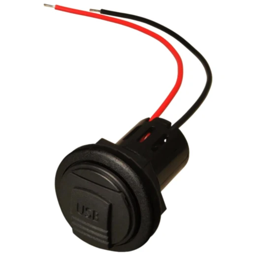 Einbausteckdose Power USB für Motorräder